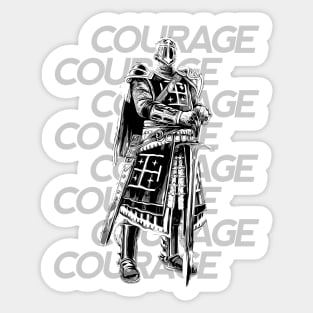 The Knight: Courage Sticker